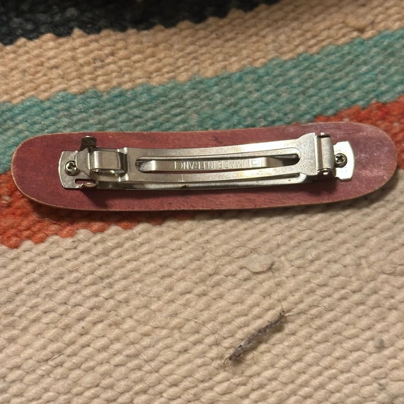 Vintage Wood  Hair Barrette Made in France - Picture 2 of 3